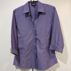 Foxcroft, non-iron lilac blouse, size 12 petite